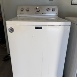 Washer-Maytag And Dryer- Whirlpool In Good Condition  With Hoses And Duct 