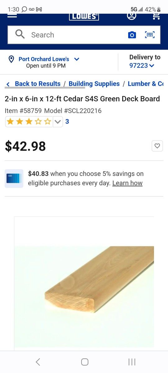 2x6x12-cedar-deck-board-for-sale-in-tacoma-wa-offerup