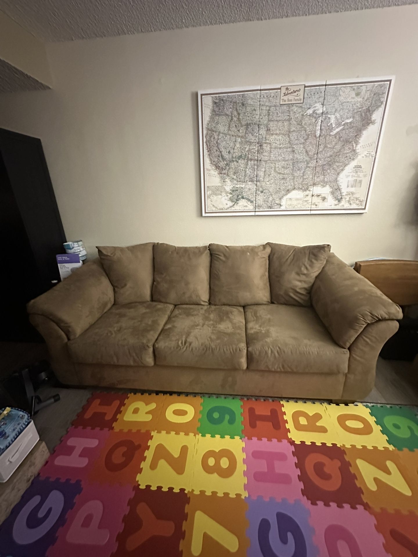 Oversized Plush 3-Seater Couch
