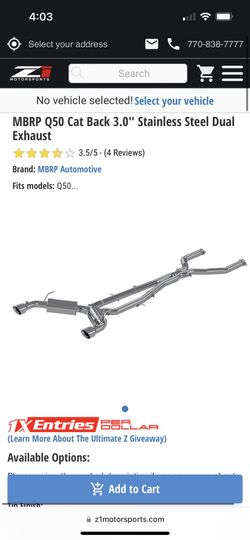 Q50 3.0t MBRP Exhaust