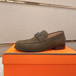 Hermes Men’s Leather Shoes With Box 2026 New 