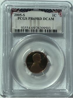 PR69RD DCAM 2005-S Lincoln Cent Proof 1C PCGS