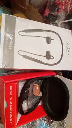 (2)Wireless bluetooth earbuds works with iphone and android