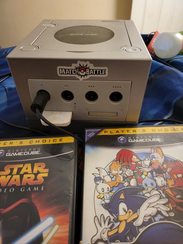 GameCube With Games Lowered