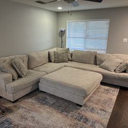 Ashley Furnite Sectional And Ottoman