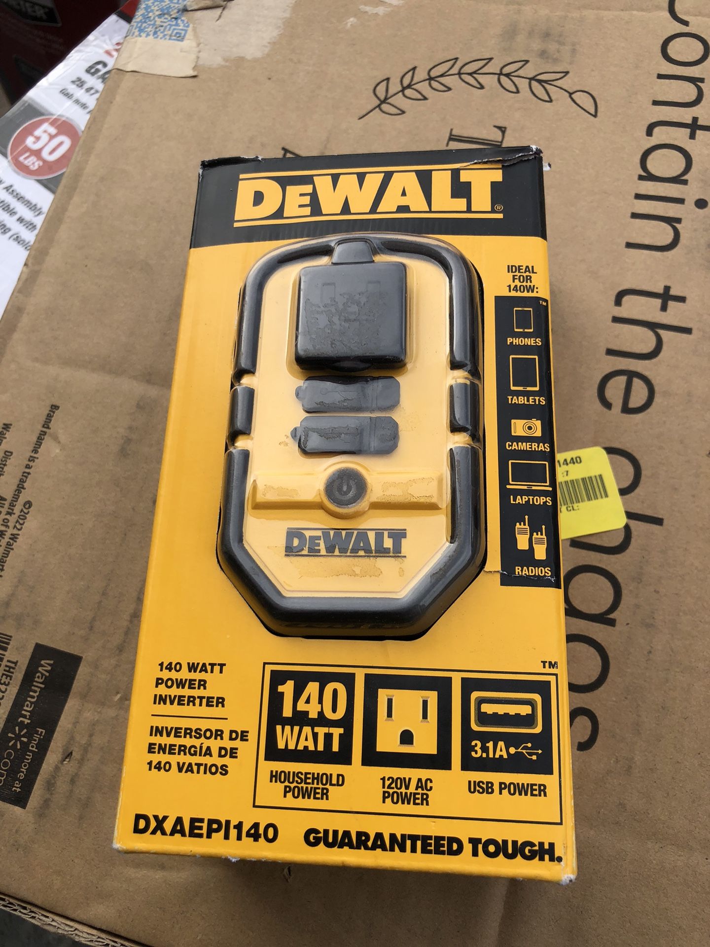 Dewalt 140 Watt Inverter