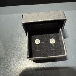 Halo VVS Moissanite Earrings 0.5CT