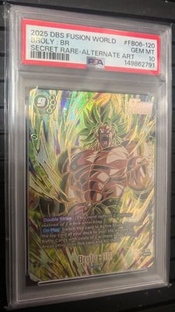 2025 DRAGON BALL SUPER CARD GAME FUSION WORLD RIVALS CLASH BROLY : BR PSA 10