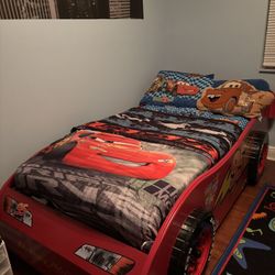 Kids Lightning McQueen Car Bed