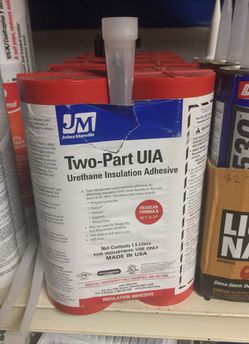 Two parts uia insulacion adhesive