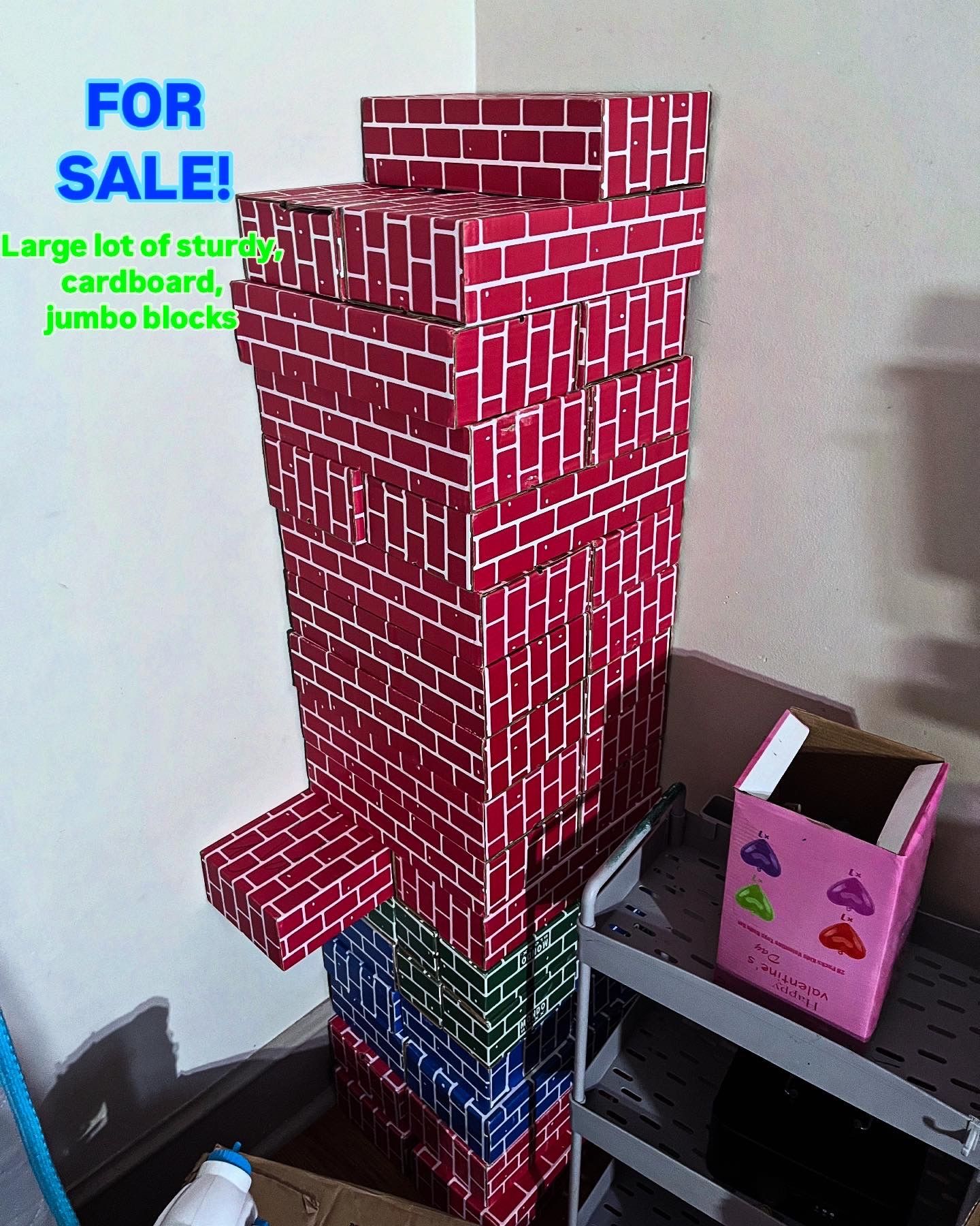 Lot Of Sturdy Jumbo Cardboard Blocks