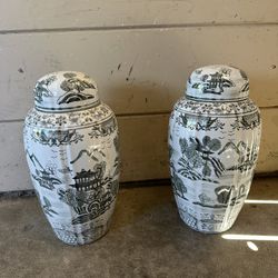 Asian Style Urns
