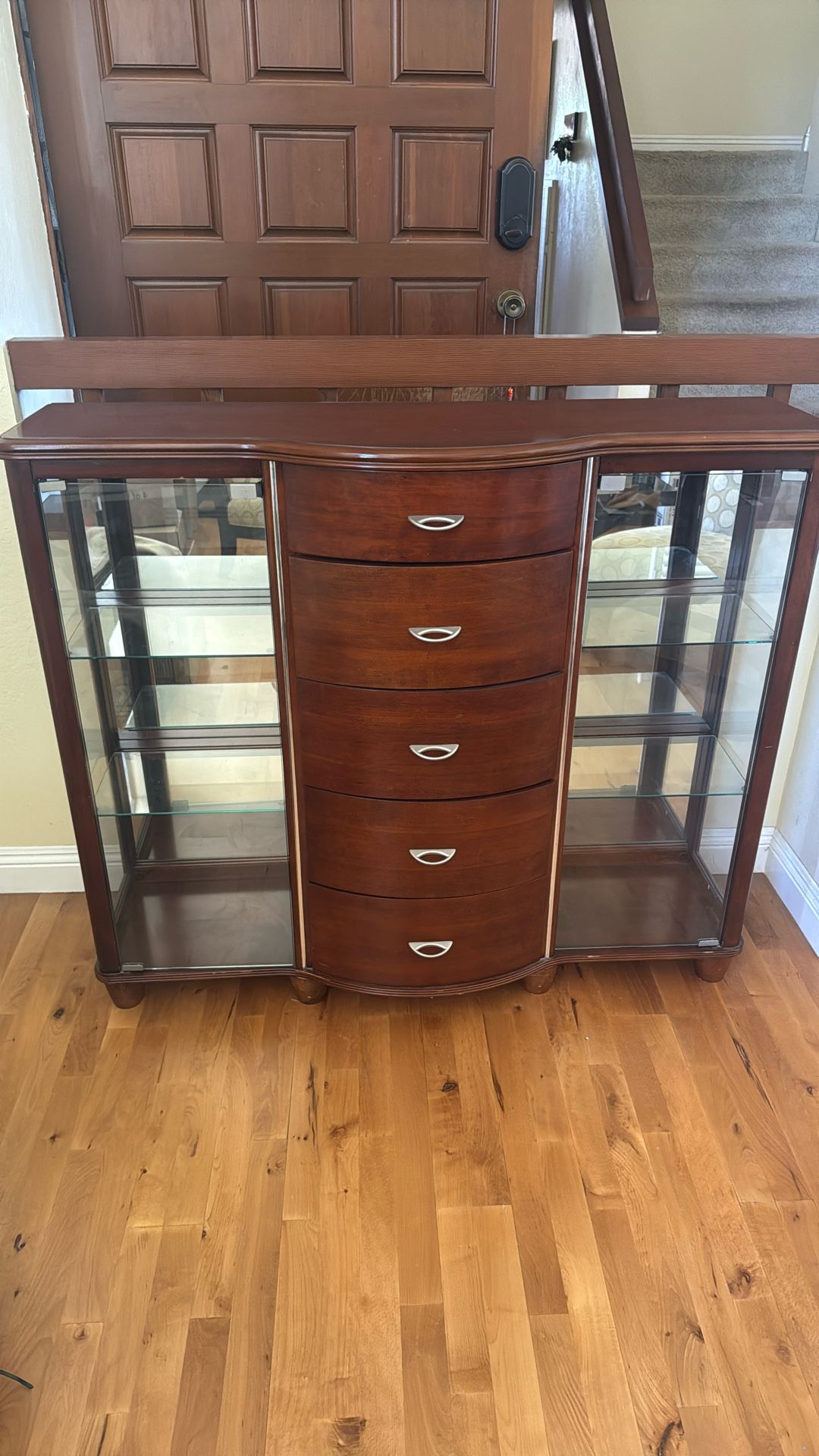 Dining Room Buffet Table, Hutch And Dining Table