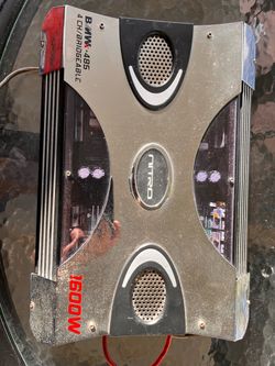 Nitro BMW-485 4-Channel Car Amp 1600 Watts MOSFET vintage RARE tested working
