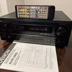 Denon AVR-2800 5.1 Ch AV Surround Receiver - Tested, Working with Remote RC-865