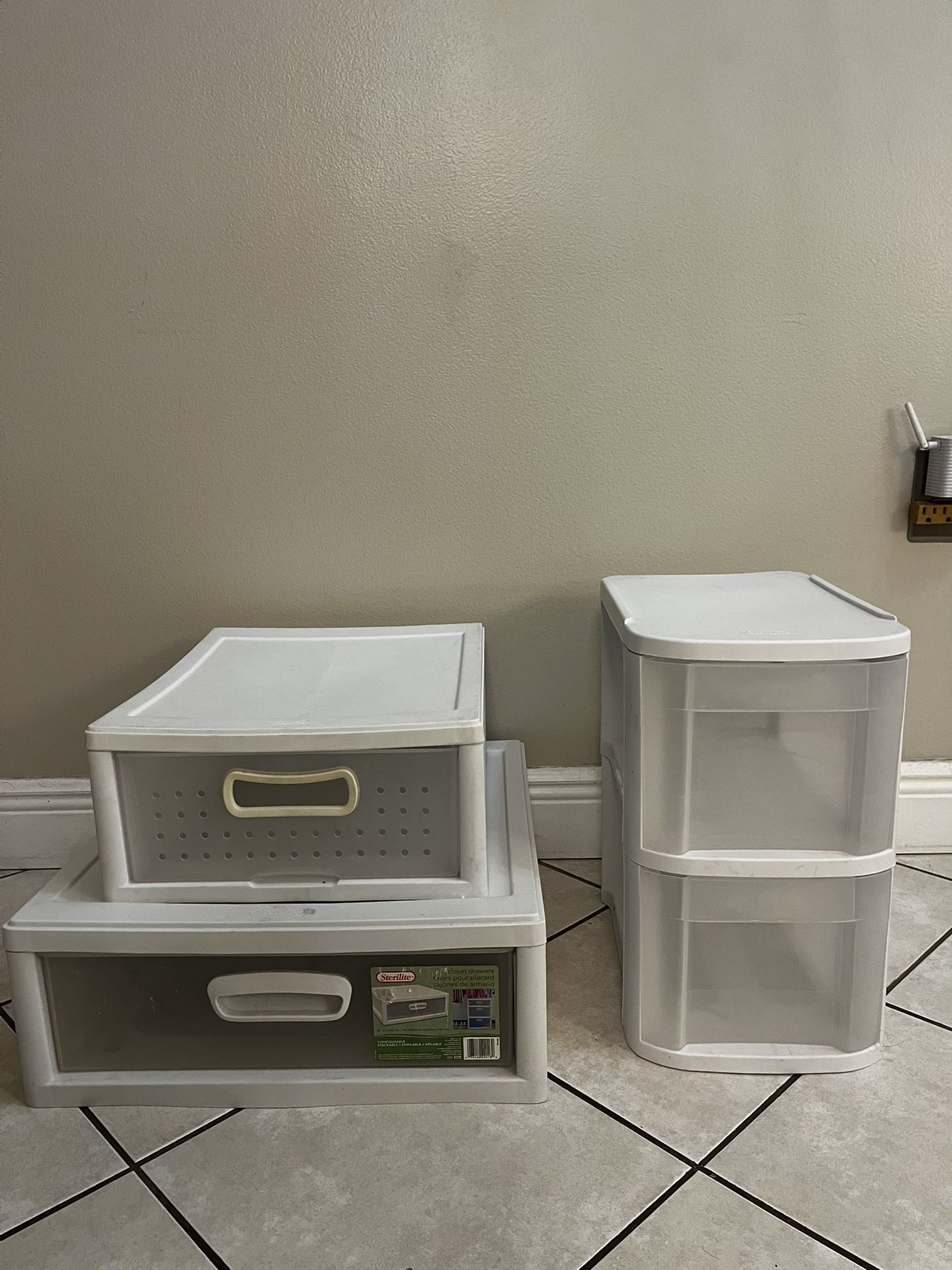 Plastic Storage Drawers