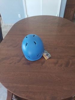 New small blue helmet for free for kids