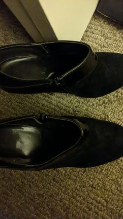 Suede booties size 7.5