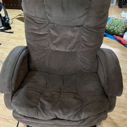 Brown Recliner Rocking Chair 