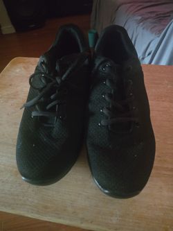 Black Mesh Lace-Up Sneakers