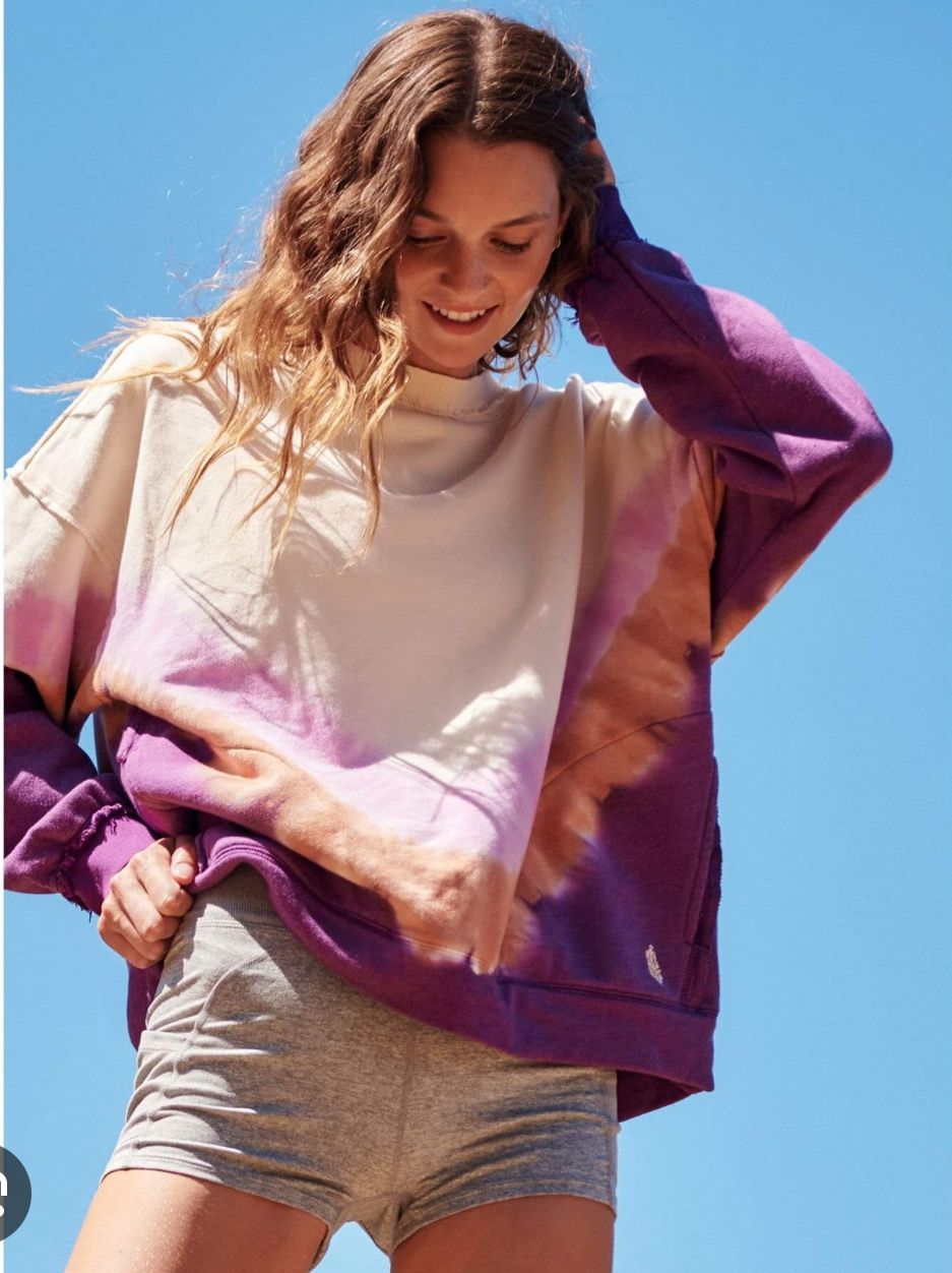 Free People Movement Metti Tie Dye Sweatshirt Size Medium