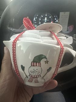 Rae Dunn Snow Man Measuring Cups 