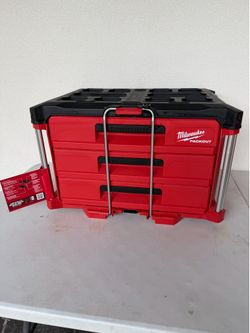 📌Milwaukee PACKOUT 22 in. Modular 3-Drawer Tool Box with Metal Reinforced Corners)👉PRECIO FIRME NO MENOS👉$150