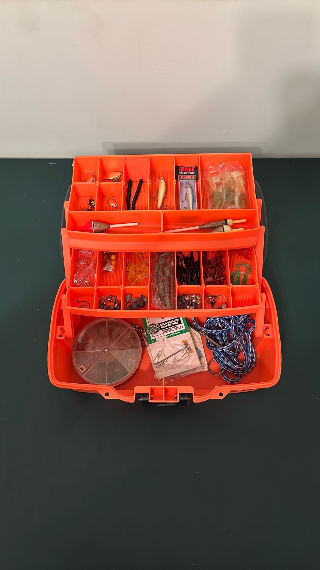 2 Tray Tackle Box Loaded