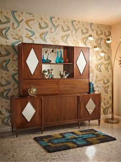 Mid Century Atomic Hutch