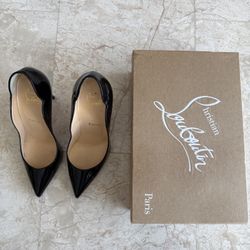 Authentic Christian Louboutin Hot Chick 100 Patent Pumps – Size 37