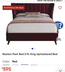 Red King Size Bed