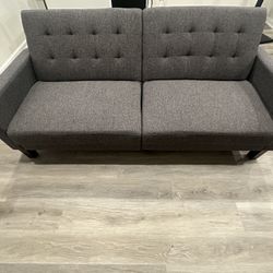 Gray Futon Sofa 