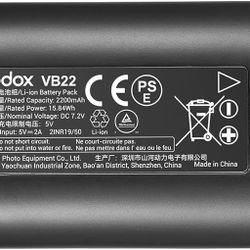 GODOX VB22 Battery for V480, Battery Replacement with USB C Port