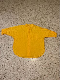 Vilemma New York Men's 2XL Yellow Solid Short Sleeve Point Collar Pocket Shirt