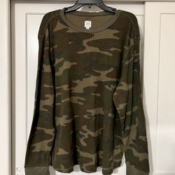 Vintage GAP Camo Long Sleeve Shirt XXL