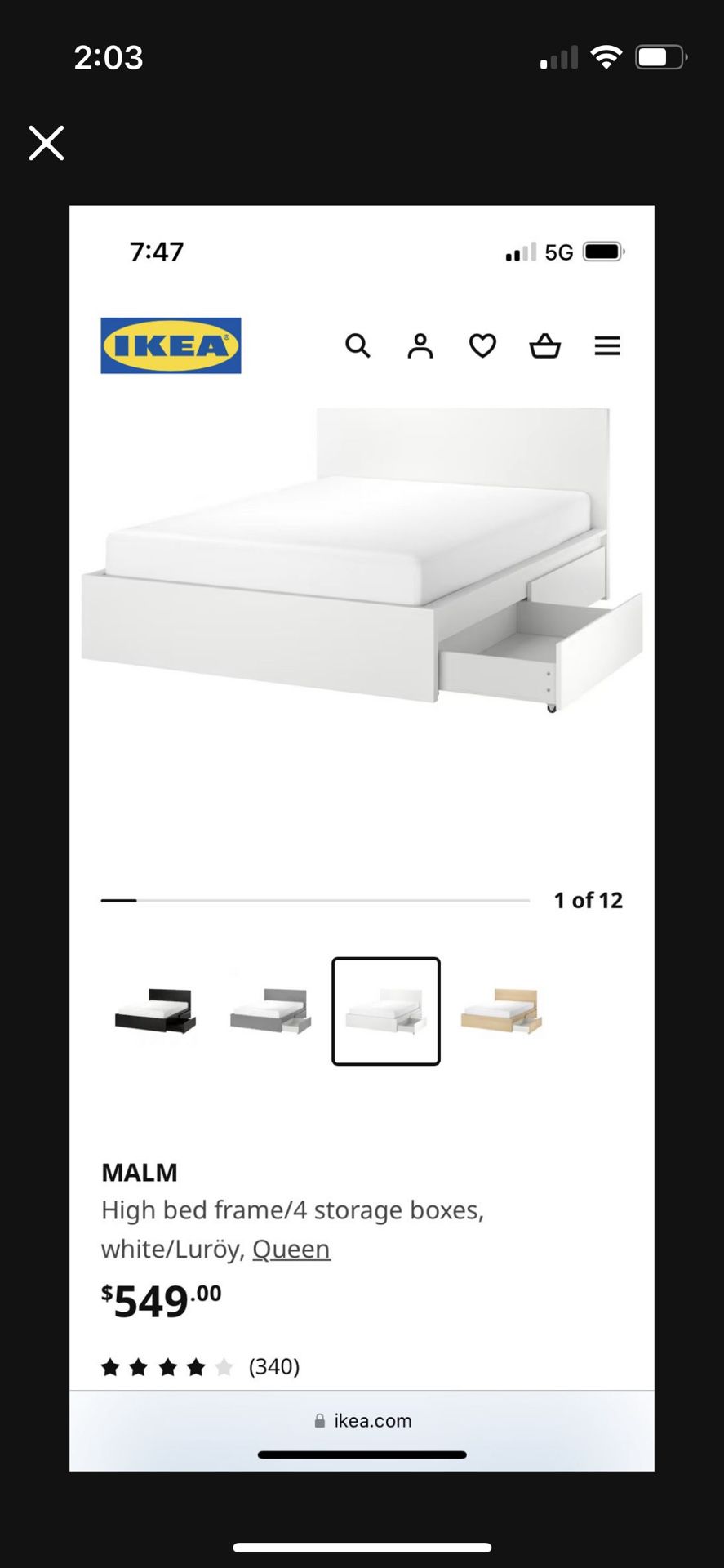 Queen Size Bed Frame With Storage Drawers