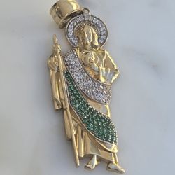 San Judas gold pendant