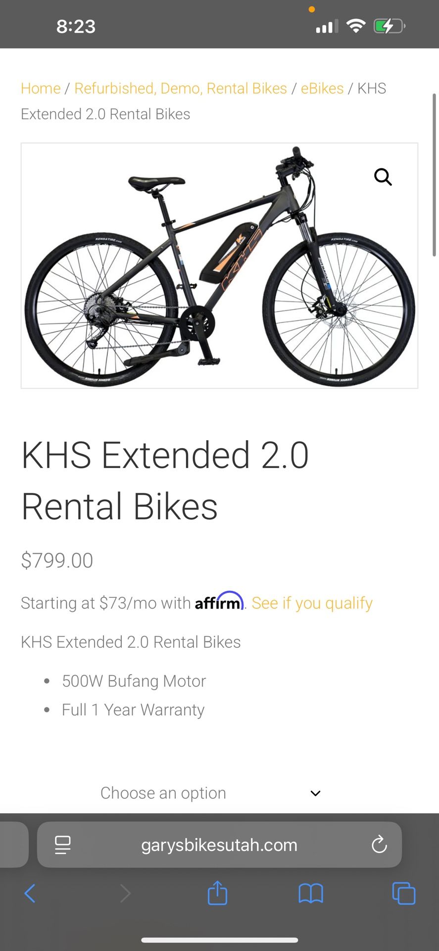 KHS E Bike. 700c Rims With Suspension Needs Battery