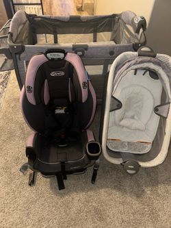 AGraco Extend2Fit 3-in-1 Car Seat and Pack 'n Play with bassinet