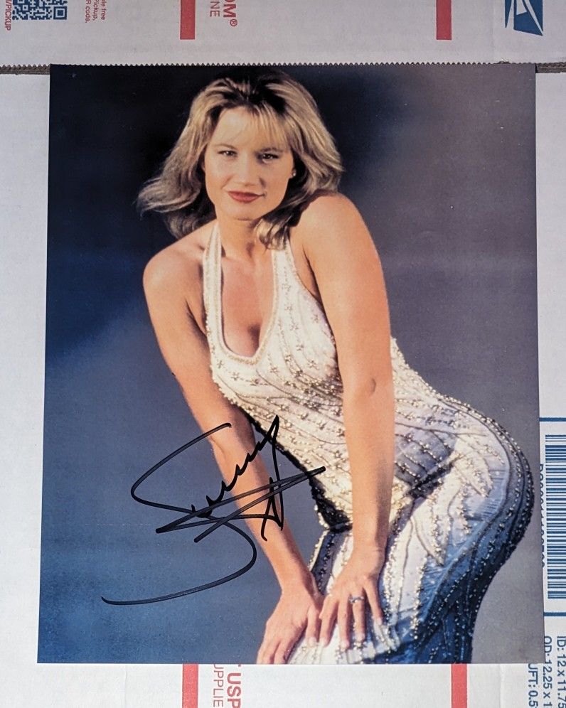 Sunny signed 8x10 photo WWE AEW