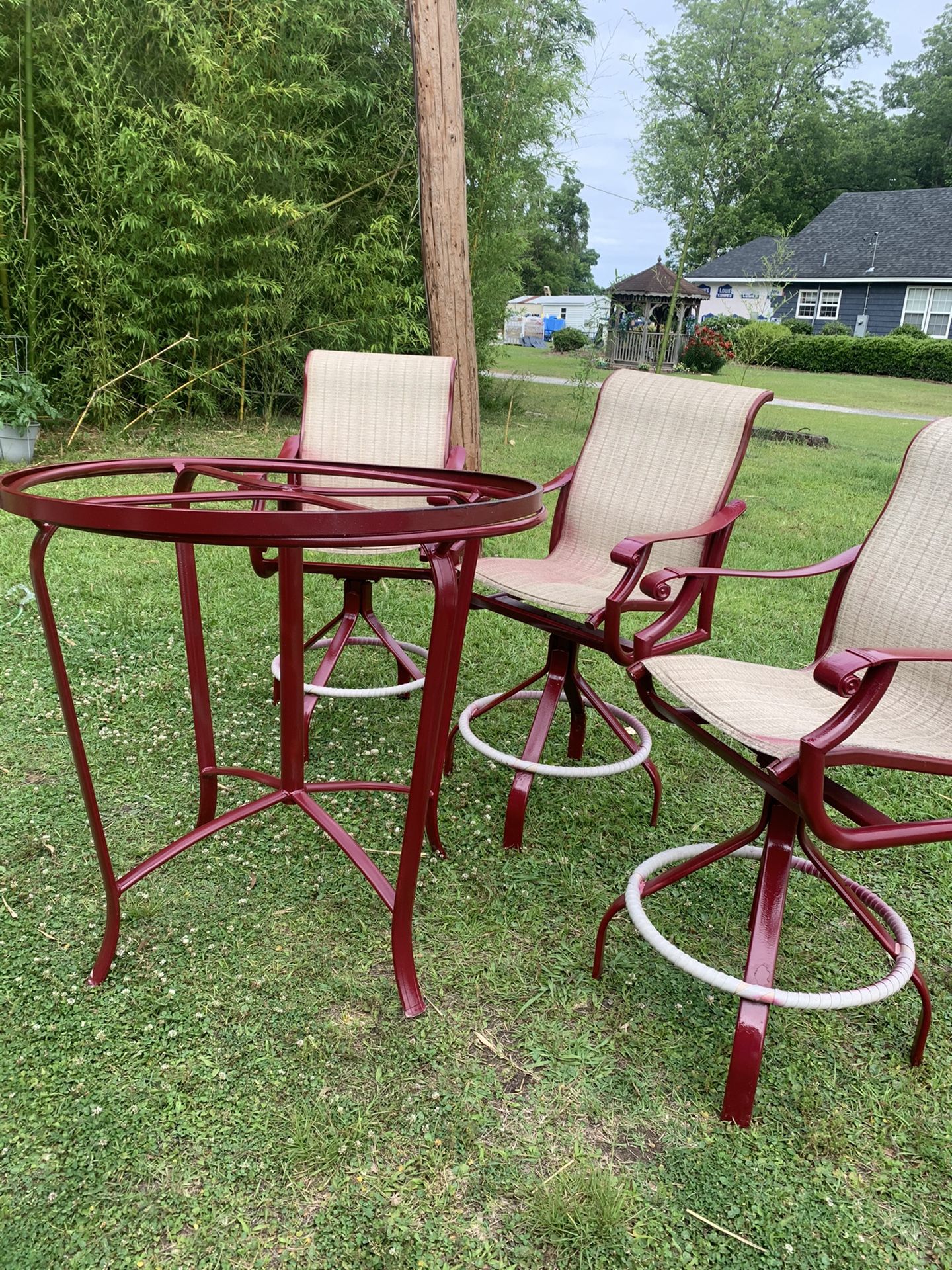 Bar Height Outdoor Set