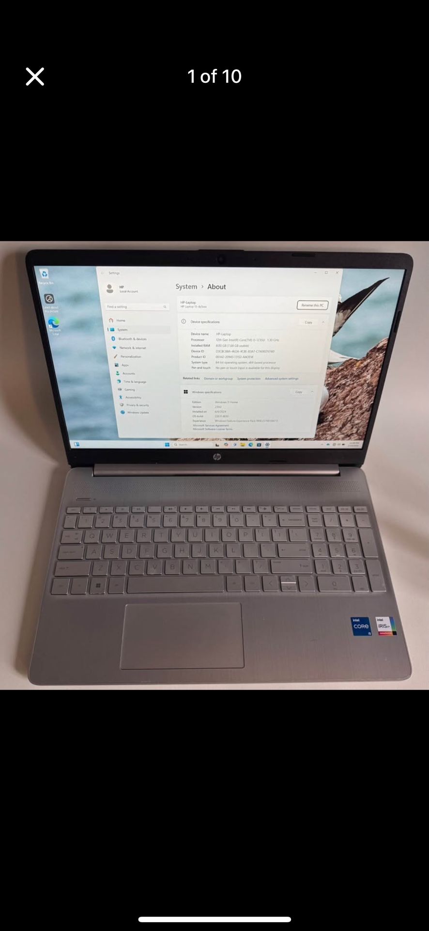 HP 15-DY5024NR Laptop (12th Gen, Intel Core i5, 8 GB RAM, 512 GB SSD)