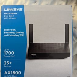 LINKSYS Max stream Dual Band WiFi 6 Router