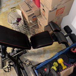 Bench Press & Exercise Bike 