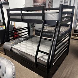 Twin On Full Bunk Bed! $699! Easy Financing! 💙🛋️🚌 
