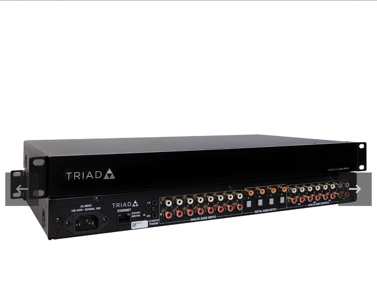 TRIAD 8-Zone Audio Matrix Switch, TS-AMS8-V2
