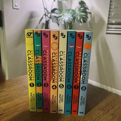 Assassination Classroom volumes 1 through 8 in English