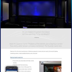 Seymour Home Theater Projector Screen