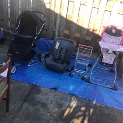 Baby Items Stroller, car seat, Shopping Cart, High Chair