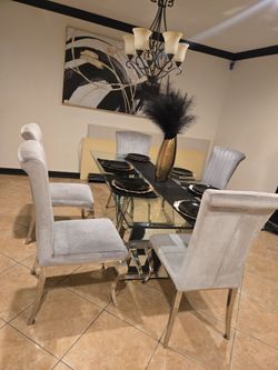 Mirror Dining Table(6 seats)